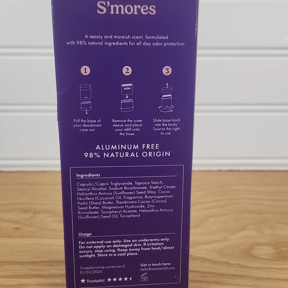Wild S'mores Refillable Deodorant Ghost - Picture 3 of 5